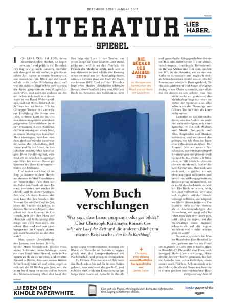 Literatur Spiegel – Dezember 2016 – Januar 2017