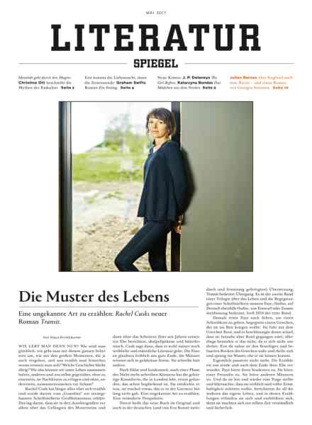 Literatur Spiegel – Mai 2017