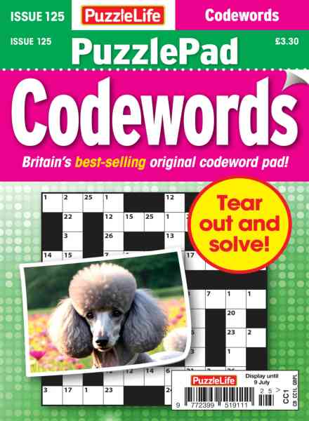 PuzzleLife PuzzlePad Codewords – June 2026