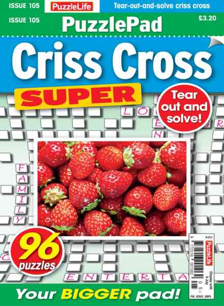 PuzzleLife PuzzlePad Criss Cross Super – June 2026