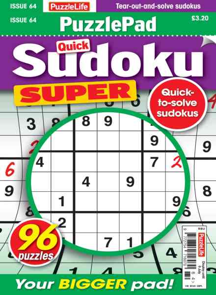 PuzzleLife PuzzlePad Sudoku Super – June 2026