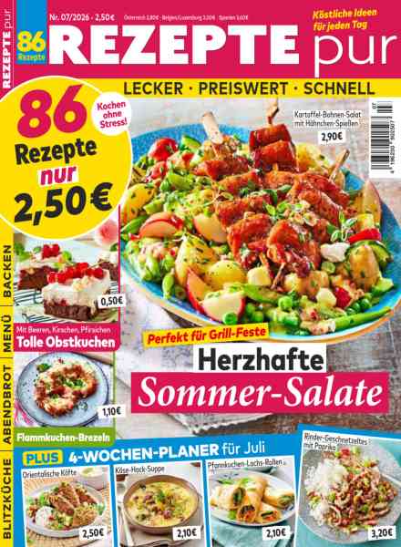 Rezepte pur – Juli 2026
