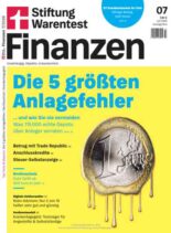Stiftung Warentest Finanzen – Juli 2026