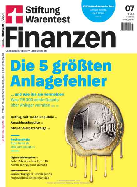 Stiftung Warentest Finanzen – Juli 2026