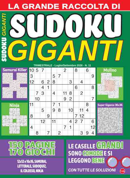 Sudoku Giganti – Luglio-Settembre 2026
