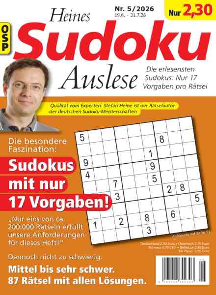 Heines Sudoku Auslese – Nr 5 2026