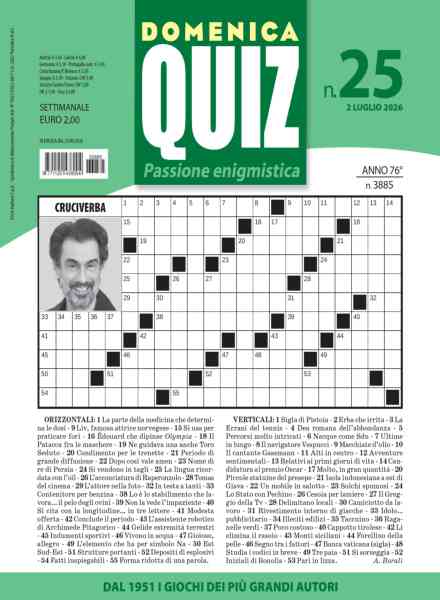Domenica Quiz – 2 Luglio 2026