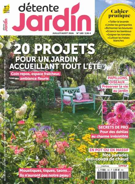 Detente Jardin – Juillet-Aout 2026
