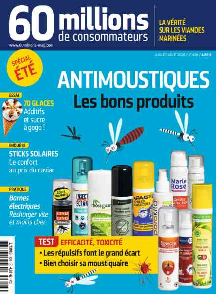 60 Millions de Consommateurs – Juillet-Aout 2026