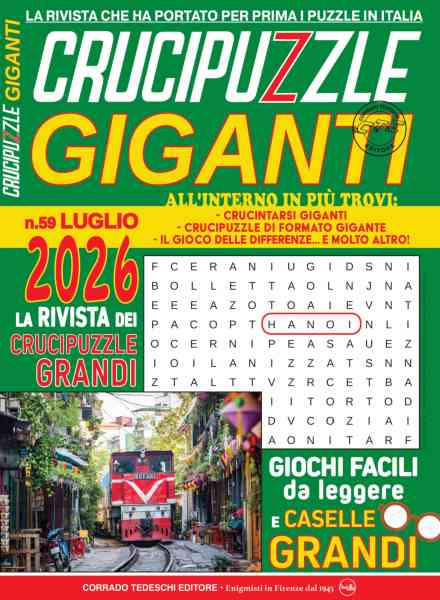 Crucipuzzle Giganti – Luglio 2026