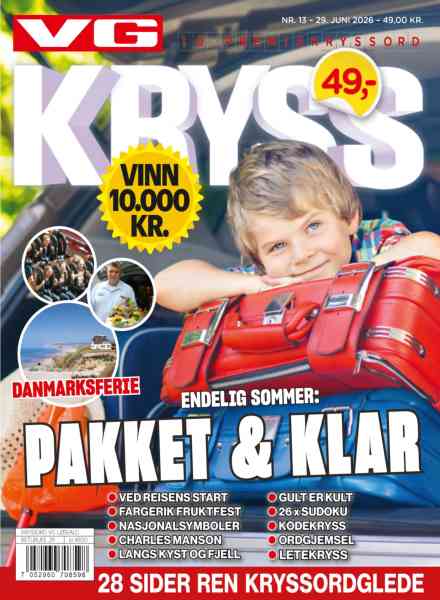 VG Kryssord – 29 Juni 2026