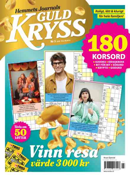 Hemmets Journal Guldkryss – Juli 2026