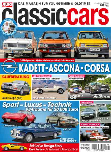 Auto Zeitung Classic Cars – August 2026