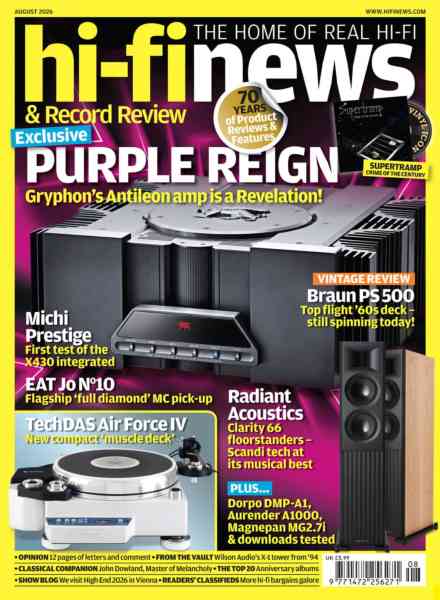 Hi-Fi News – August 2026