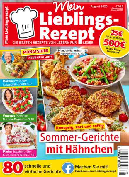 Mein Lieblingsrezept – August 2026