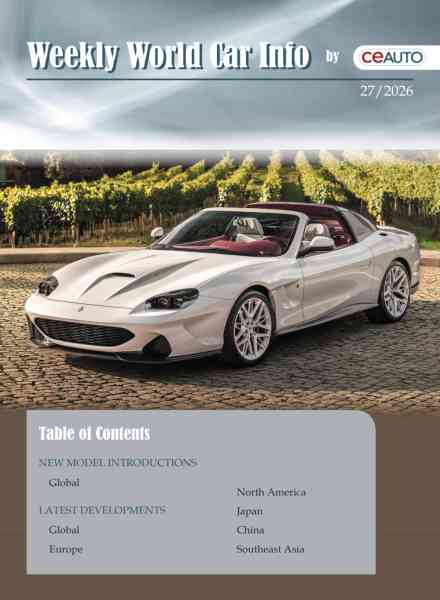 Weekly World Car Info – 4 July 2026