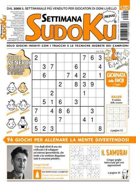 Settimana Sudoku – 10 Luglio 2026