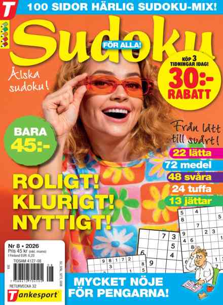 Sudoku for Alla – 8 Juli 2026