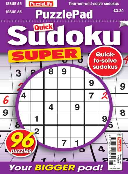 PuzzleLife PuzzlePad Sudoku Super – July 2026