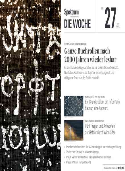 Spektrum Die Woche – 9 Juli 2026