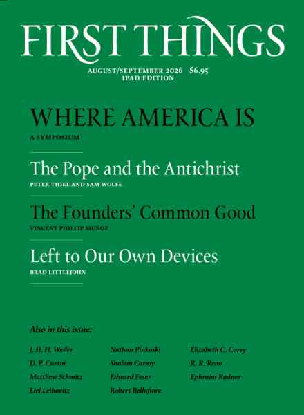 First Things – August-September 2026