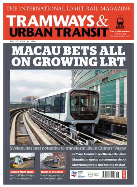 Tramways & Urban Transit – August 2026